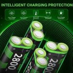 Xbox One Battery Packs - 4 x 2800mAh, Fast Charge