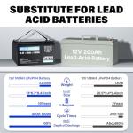 WOXABHSL 12V 100Ah Lithium Battery - 2 Pack