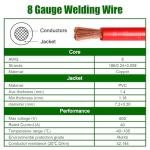 Kimbluth 8 Gauge 20FT Battery Welding Cable Set