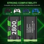 Xbox One Battery Packs - 4 x 2800mAh, Fast Charge