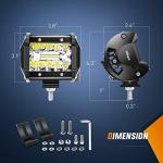 Nilight 60W LED Pods with Tow Hitch Brackets