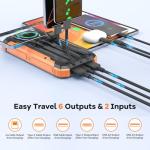 ERRBBIC 20,000mAh Solar Power Bank with Dual Flashlights