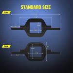 Nilight 60W LED Pods with Tow Hitch Brackets