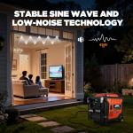 GENMAX 12500W Tri-Fuel Inverter Generator with Bluetooth