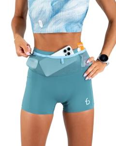 FlipBelt Women's Comp Shorts 3.0 - Glacier Blue