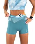 FlipBelt Women's Comp Shorts 3.0 - Glacier Blue
