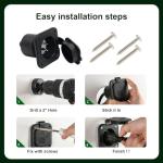 Brlyeeanze 15 Amp Waterproof RV Power Inlet Plug