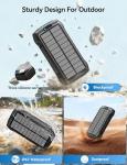 MOSKIZ 40000mAh Solar Power Bank with Fast Charging