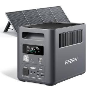 AFERIY 200W Solar Panel & 1024Wh Power Station