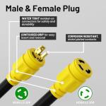 Vockjour 30 Amp Heavy Duty Generator Extension Cord 50FT