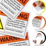 ForraFun 10 Pack Generator Warning Label Stickers