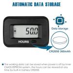Runleader Digital Hour Meter for Lawn Mowers & Generators