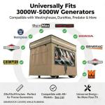 Heavy Duty Waterproof Generator Cover with Windows