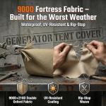 Heavy Duty Waterproof Generator Cover with Windows