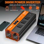 3000W DC to AC Power Inverter with LCD Display