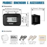 Runleader Digital Hour Meter for Lawn Mowers & Generators