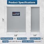 100 Amp Automatic Transfer Switch for Generators