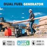 Pulsar 9,000-Watt Dual-Fuel Electric Start Generator