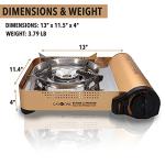 Gas ONE GS-4000P Dual Fuel Camp Stove Bundle