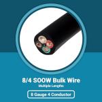 IronBox 8 Gauge 4-Conductor Electric Generator Cable