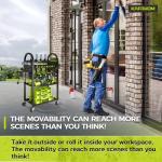 Rolling Power Tool Organizer Cart with Charging Station