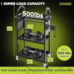 Rolling Power Tool Organizer Cart with Charging Station