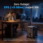 OUKITEL (2025 New) Portable Power Station P5000 Pro With 500W Solar Panel, 5x3600W AC Output (6000W Surge),5120Wh Large Capacity Solar Generator,1000W MPPT Solar for Emergency, Home Backup, Camping