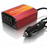 150W Car Inverter with AC & USB-C Ports