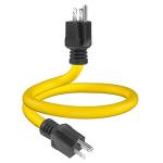 12AWG Double Male Plug Extension Cord Adapter