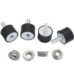 4 Pcs Rubber Isolator Mounts for Generators