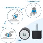 4 Pcs Rubber Isolator Mounts for Generators