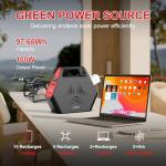 100W Solar Generator with 40W Portable Solar Panel