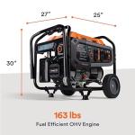 Generac 6,875W Portable Gas Generator with Electric Start
