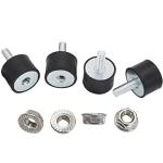 4 Pcs Rubber Isolator Mounts for Generators