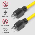 12AWG Double Male Plug Extension Cord Adapter