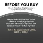 Hutch Mountain Tri-Fuel Conversion Kit for Honda EU3000is