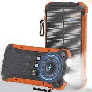 Portable Solar Power Bank with Fast Charging