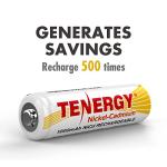 Tenergy 48-Pack Rechargeable AA NiCd Batteries 1000mAh