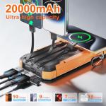 Portable Solar Power Bank with Fast Charging