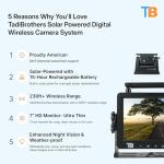 TadiBrothers 7” Solar Wireless RV Backup Camera