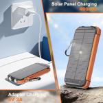 Portable Solar Power Bank with Fast Charging