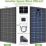 JJN 400W Bifacial Monocrystalline Solar Panels (2 Pack)