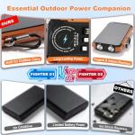 Portable Solar Power Bank with Fast Charging