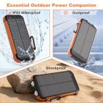 Portable Solar Power Bank with Fast Charging