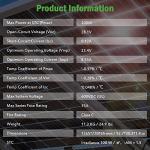 JJN 400W Bifacial Monocrystalline Solar Panels (2 Pack)