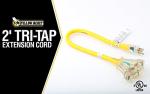 Yellow Jacket 12/3 Heavy Duty 3 Outlet Extension Cord