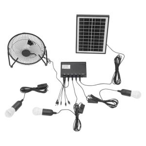 Portable Solar Generator with Fan and Lights
