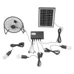 Portable Solar Generator with Fan and Lights