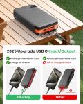 Hiluckey 25000mAh Solar Charger with 4 Panels