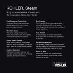 Kohler 11kW Invigoration Steam Generator With Power Clean